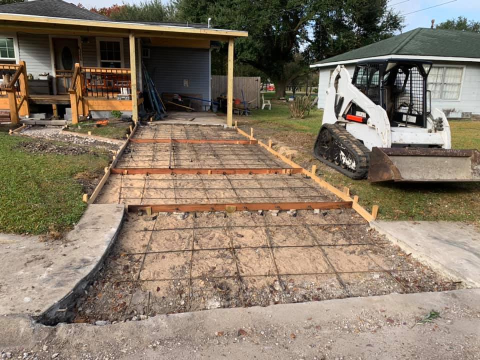 Base of Concrete Driveways